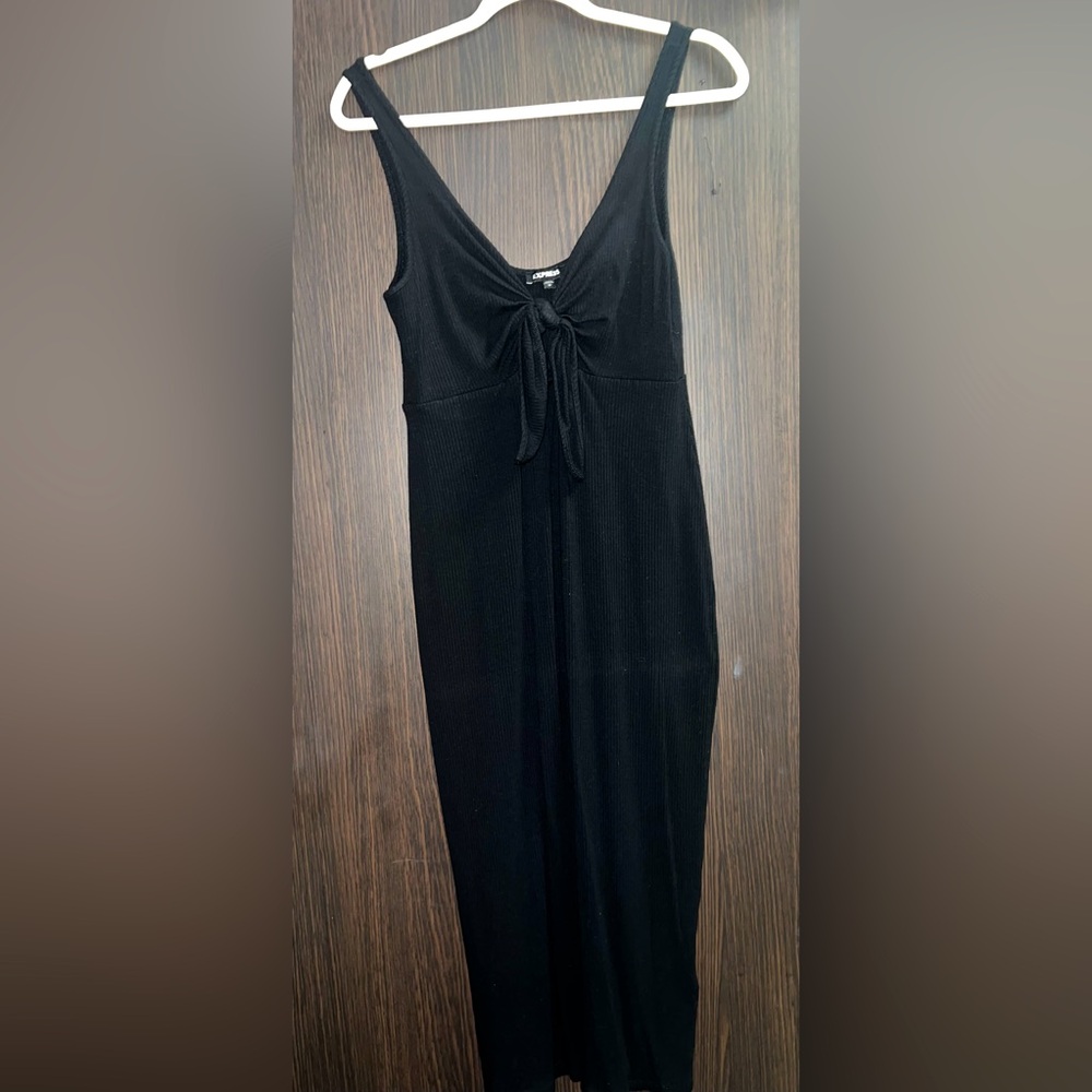 Black knit dress from Express